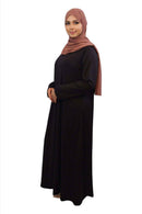 Sadia Elegant Black Abaya