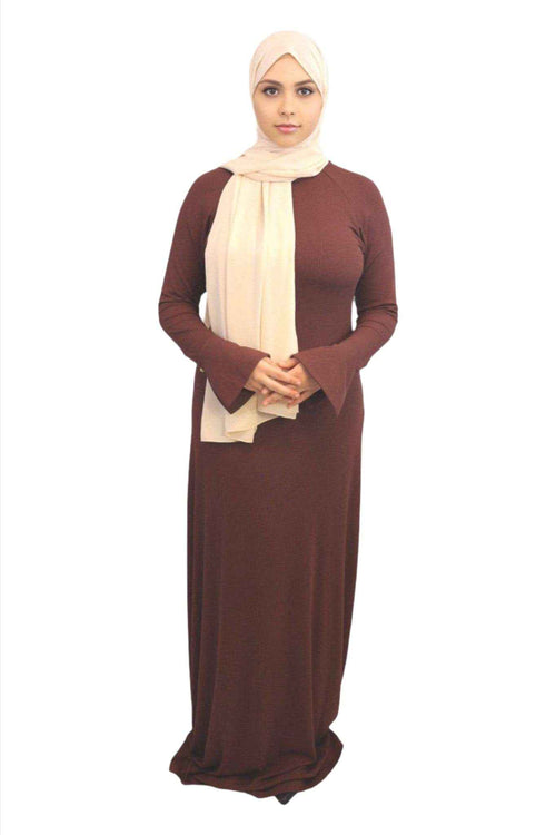 Salwa Ribbed Split Crystal Cuff Maxi