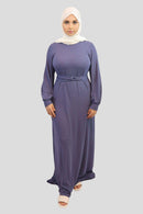 Samia Ribbed Maxi Dress - MODESTY MUSLIMAH
