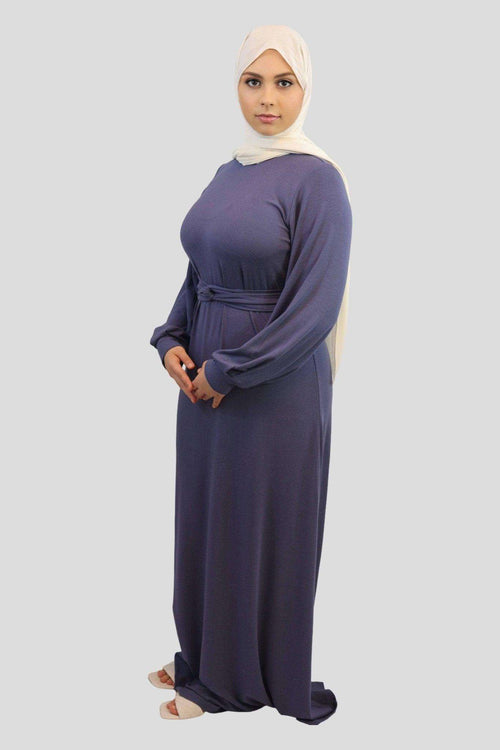 Samia Ribbed Maxi Dress - MODESTY MUSLIMAH