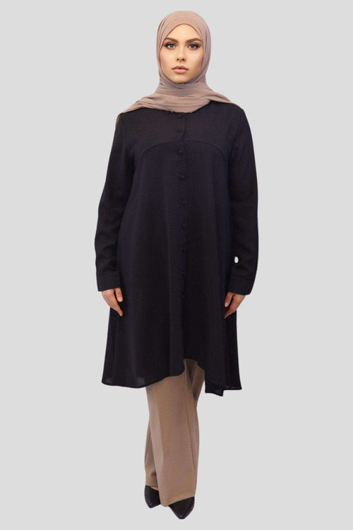 Shumaila Womens Button Tunic - MODESTY MUSLIMAH