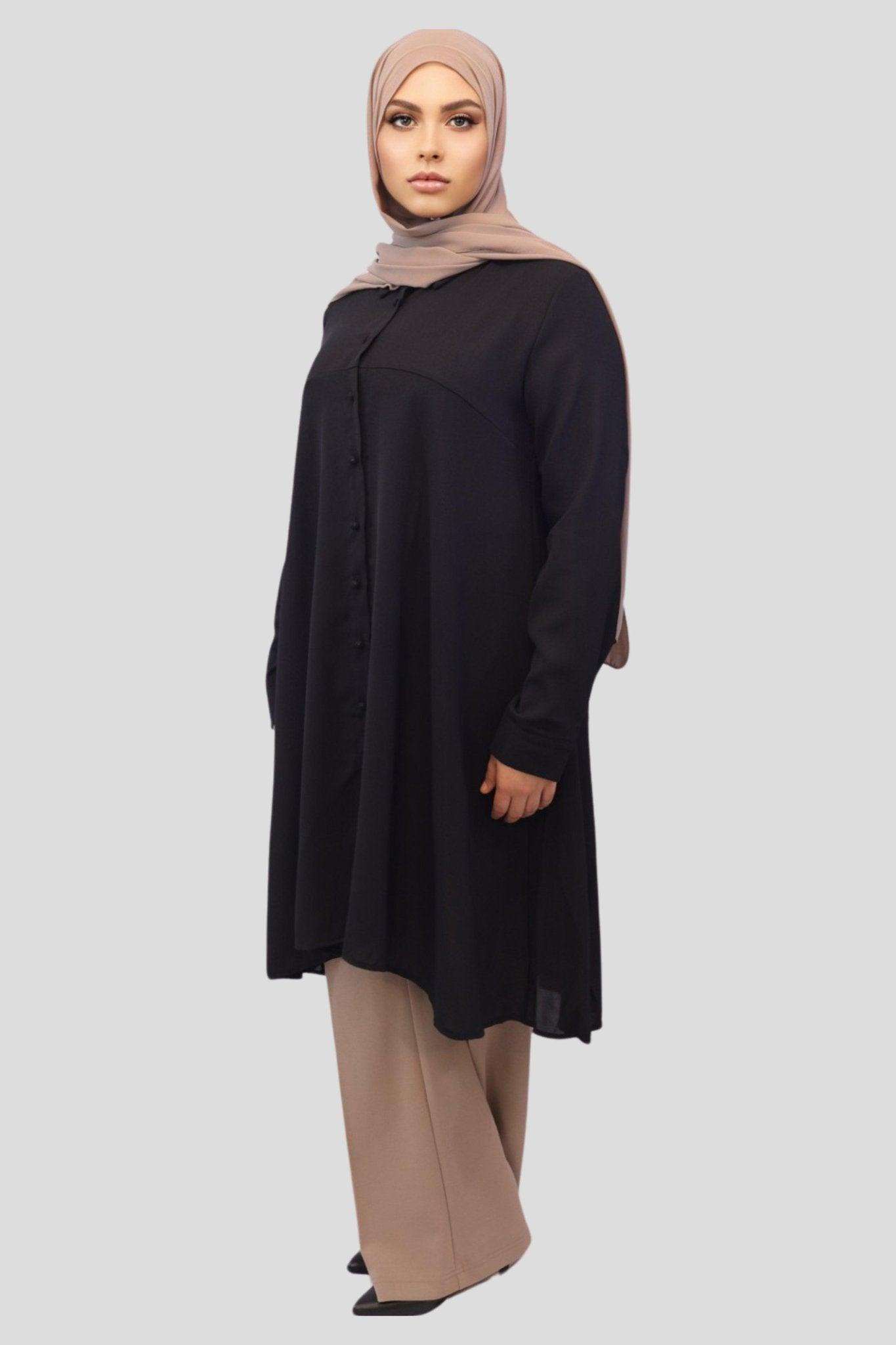Shumaila Womens Button Tunic - MODESTY MUSLIMAH
