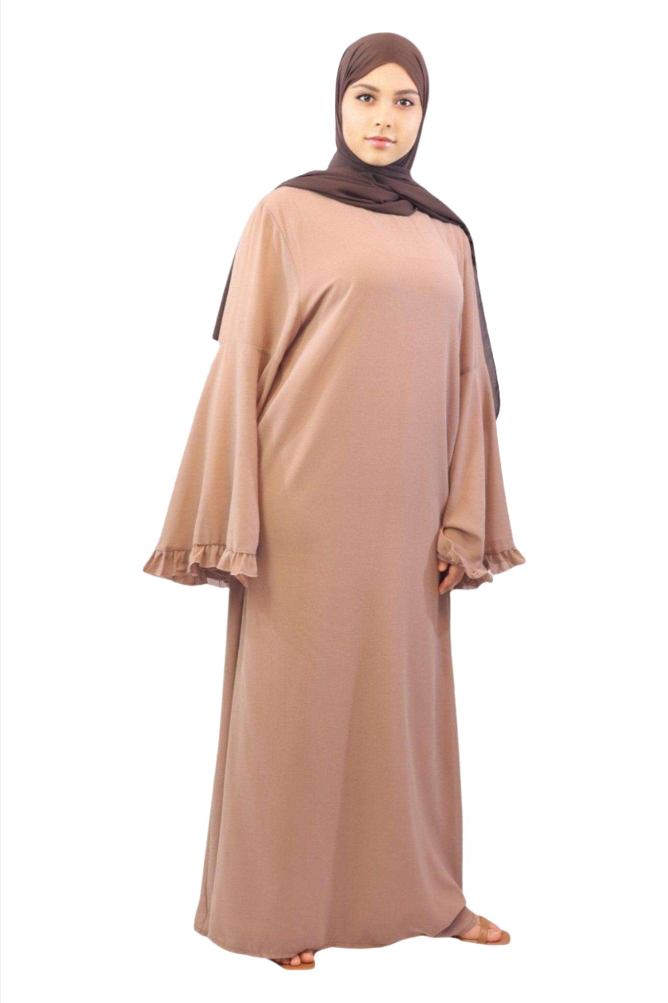 Wafa Lined Chiffon Maxi Dress - MODESTY MUSLIMAH