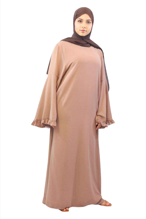 Chiffon Lined Maxi Dress-Wafa