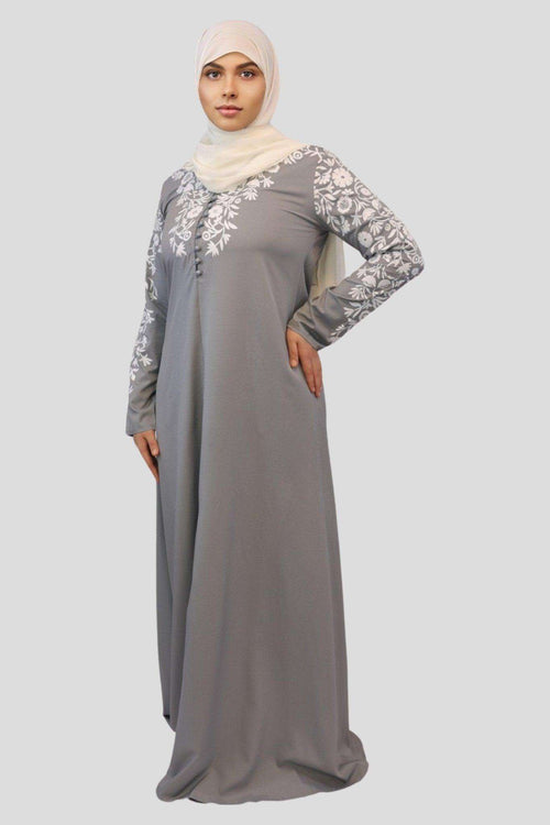 Zainab Floral Printed Abayas - MODESTY MUSLIMAH