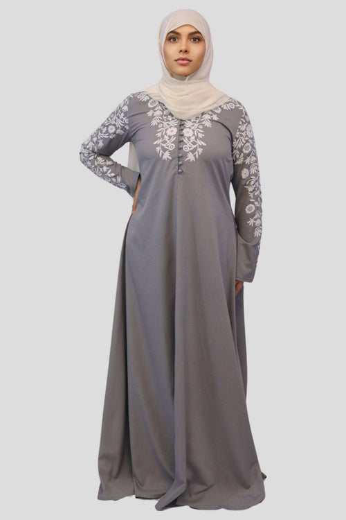 Zainab Floral Printed Abayas - MODESTY MUSLIMAH